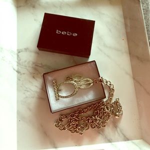 Silver bebe chain belt!